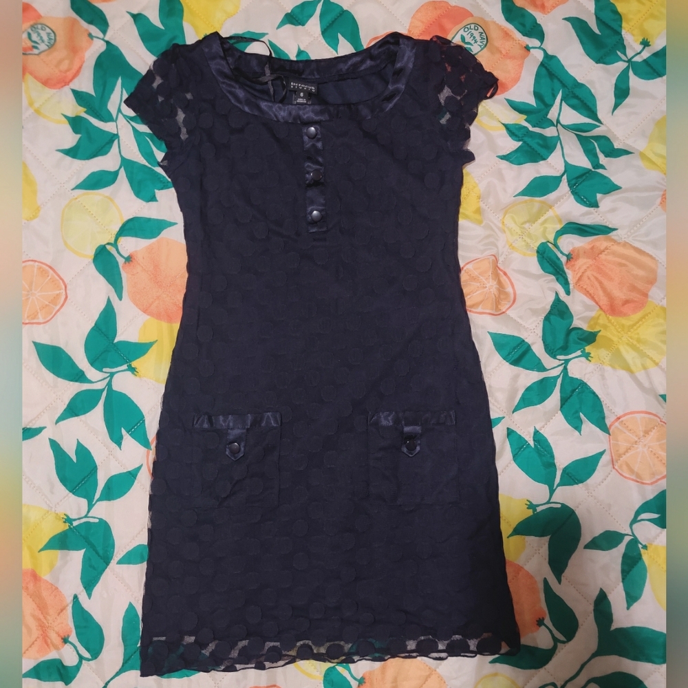 Enfocus Studio size 6 Formal blue dress with cap sleeves